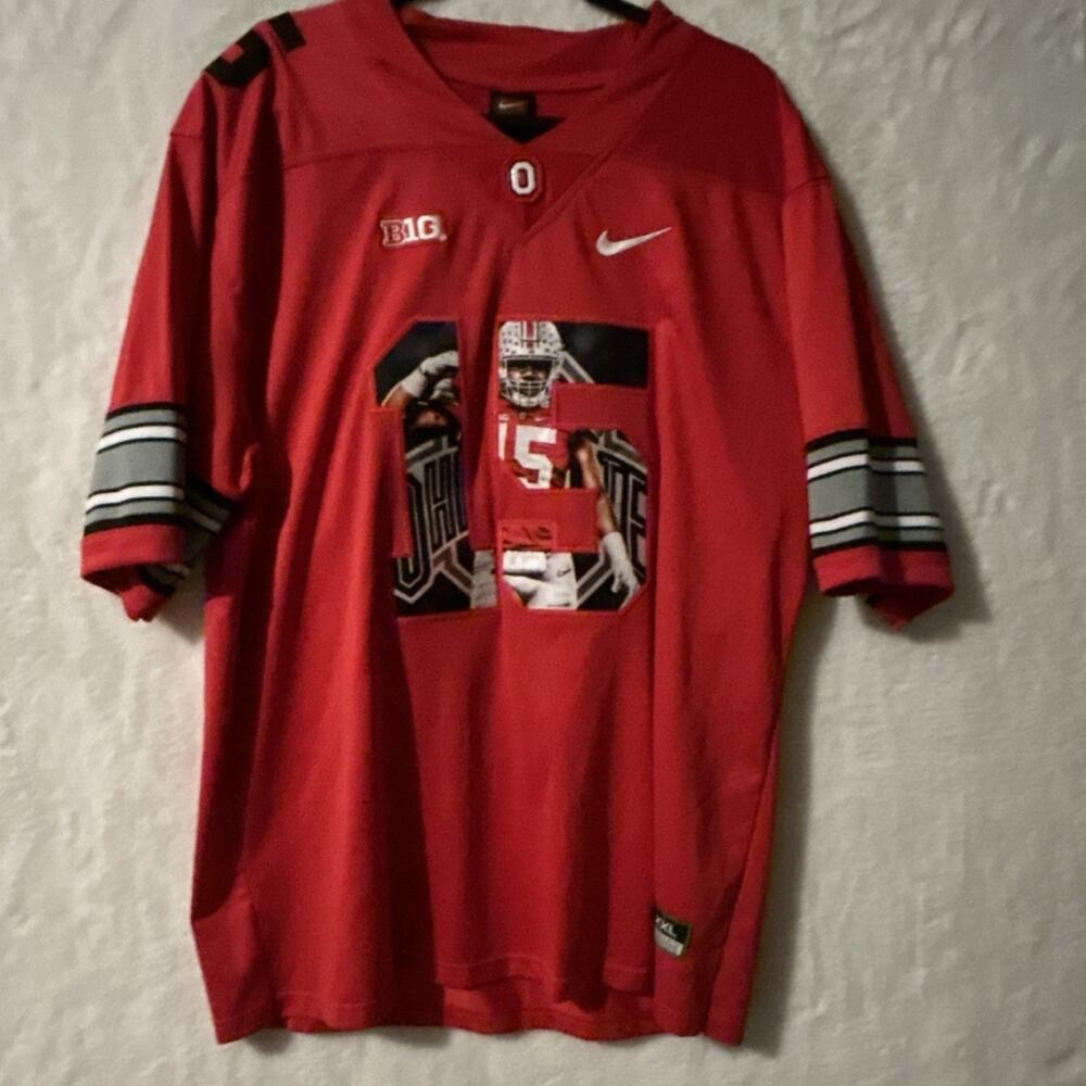 Nike Ohio State Buckeyes #15 Elliott Football Jersey Red XXL - Picture 1 of 5